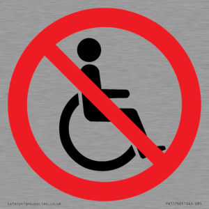P914 Prohibition: No disabled access